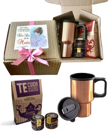 Set mug infusion dulces regalo dia de la madre