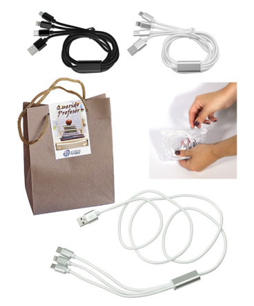Cable con adaptador regalo día del profesor