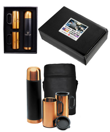 Set térmico encobrizado regalo del médico