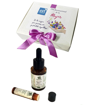 Aceite y bálsamo labial regalo dia mujer