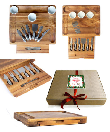 Tabla quesos y coctel DeLuxe regalo de navidad