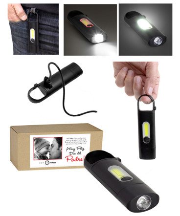 Linterna portátil recargable regalo dia del padre