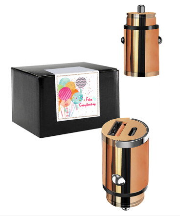 Adaptador Metálico para Automóvil regalo de cumpleaños