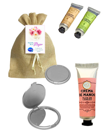 Crema manos y espejo regalo dia mujer