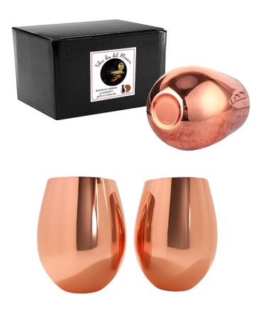 Vasos encobrizado regalo dia del minero