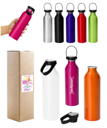 Botella de aluminio 640 ml regalo dia de la mujer