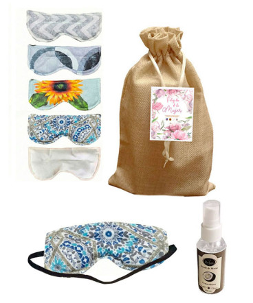 Antifaz con aceite masaje regalo dia de la mujer