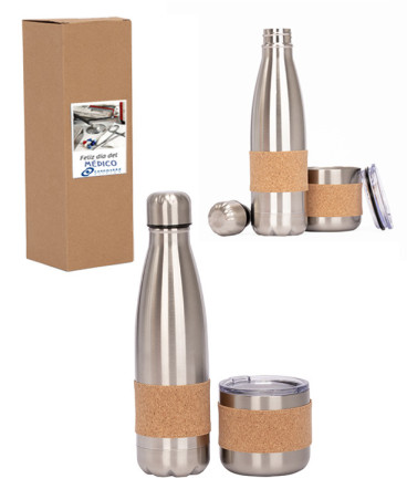 Set botella mug regalo día del Medico y Químico