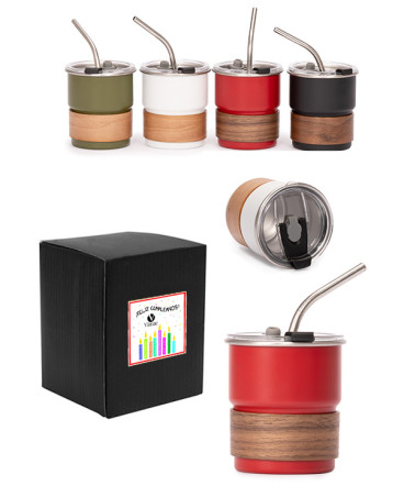 Vaso térmico metálico regalo de cumpleaños