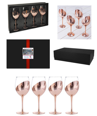 Set copas vino regalo día del tecnólogo médico